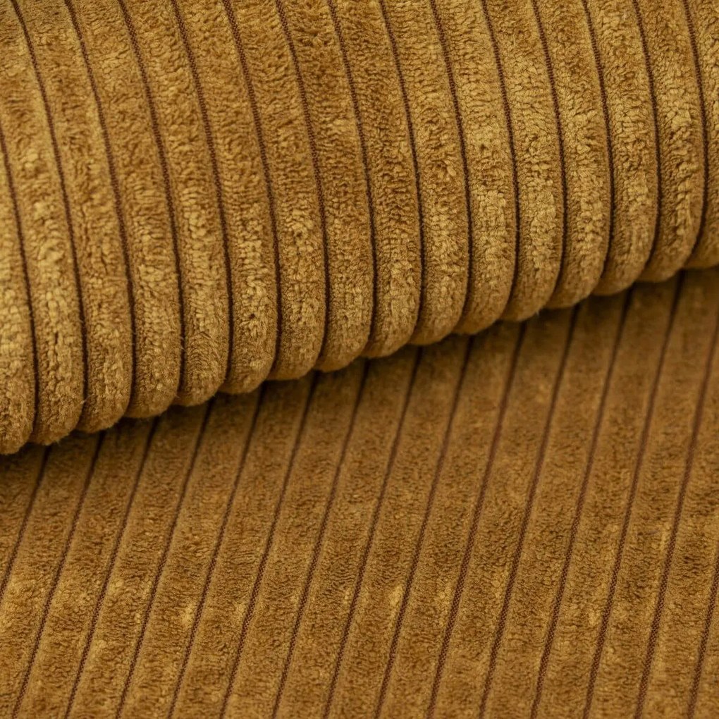 Coltar extensibil de colt TAVERO, mustar, reversibil, 251x140 cm