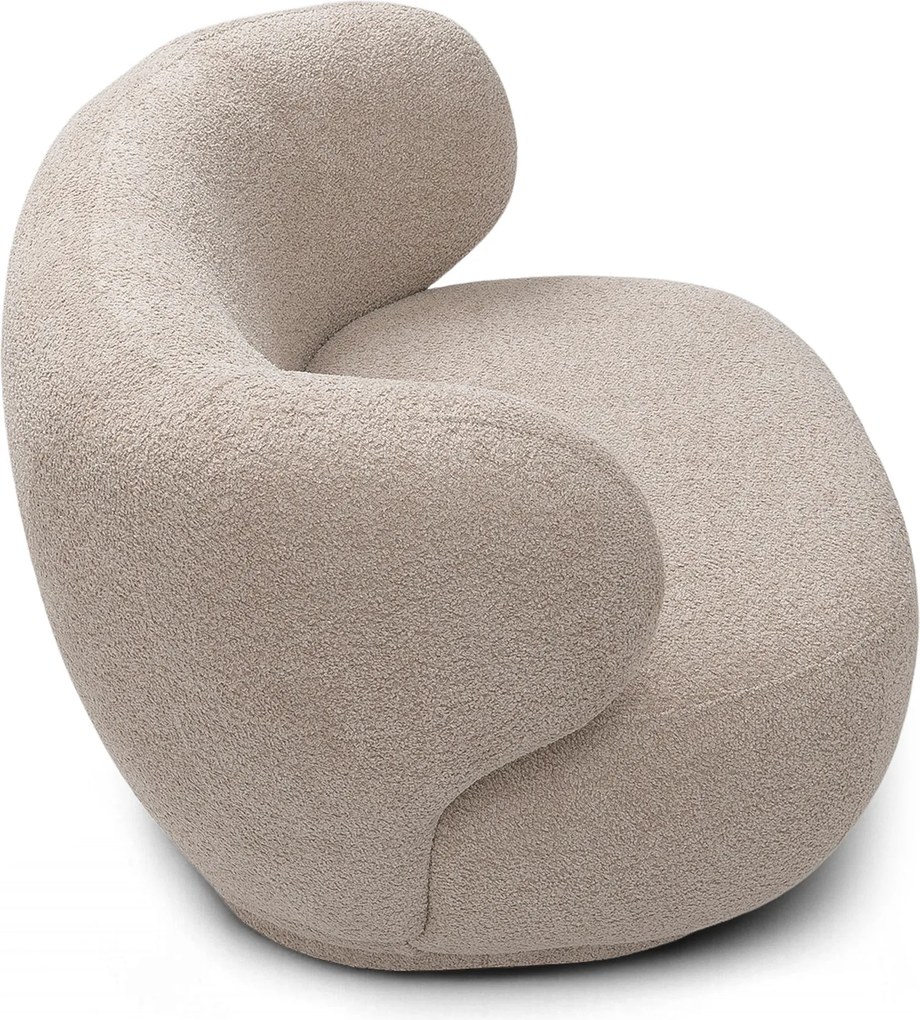 Fotoliu de relaxare Skindi - bouclé bej Catch Me 02