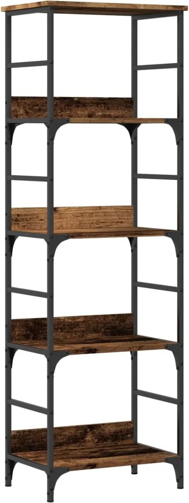 vidaXL Bibliotecă, lemn vechi, 50x33x153 cm, lemn prelucrat