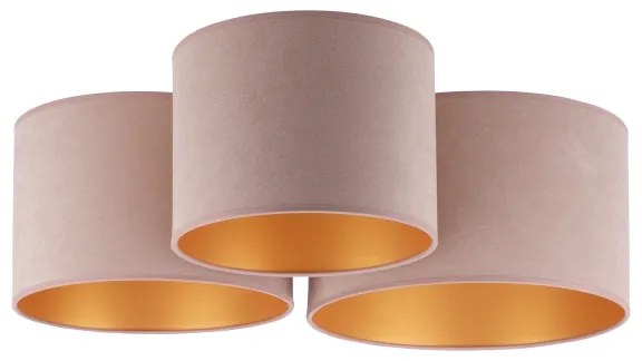 Duolla - Plafonieră ROLLER TRIO 3xE27/60W/230V maro