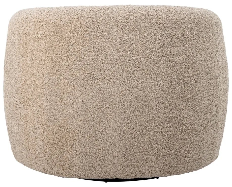 Fotoliu bej cu tapițerie din țesătură bouclé Bocca – Bloomingville