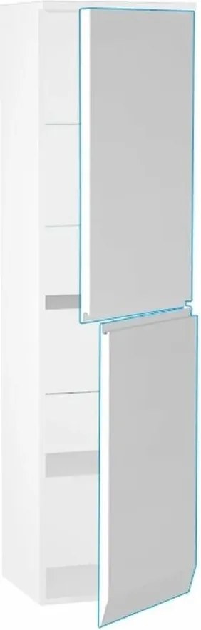 Dulap inalt suspendat cu usa softclose Oristo Horyzont mdf alb 150x40 cm