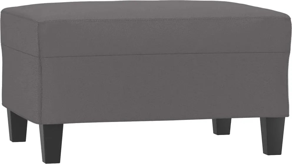 vidaXL Taburet, gri, 70x55x41 cm, piele ecologică