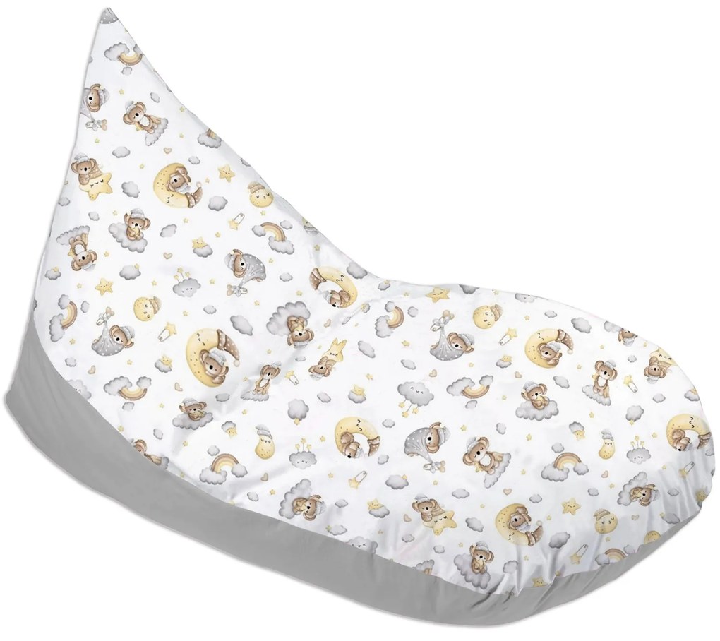 Fotoliu copii Bean Bag Lounger Koala Dreams, husa bumbac detasabila