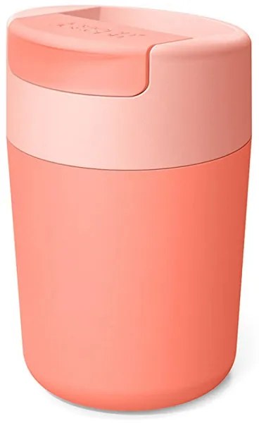 Thermos Joseph Joseph Sipp 81123, Capac etansare, 340 ml, Fara BPA, Coral