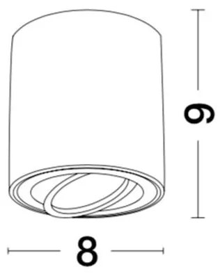 Spot aplicat directionabil GOZZANO alb NVL-9174511