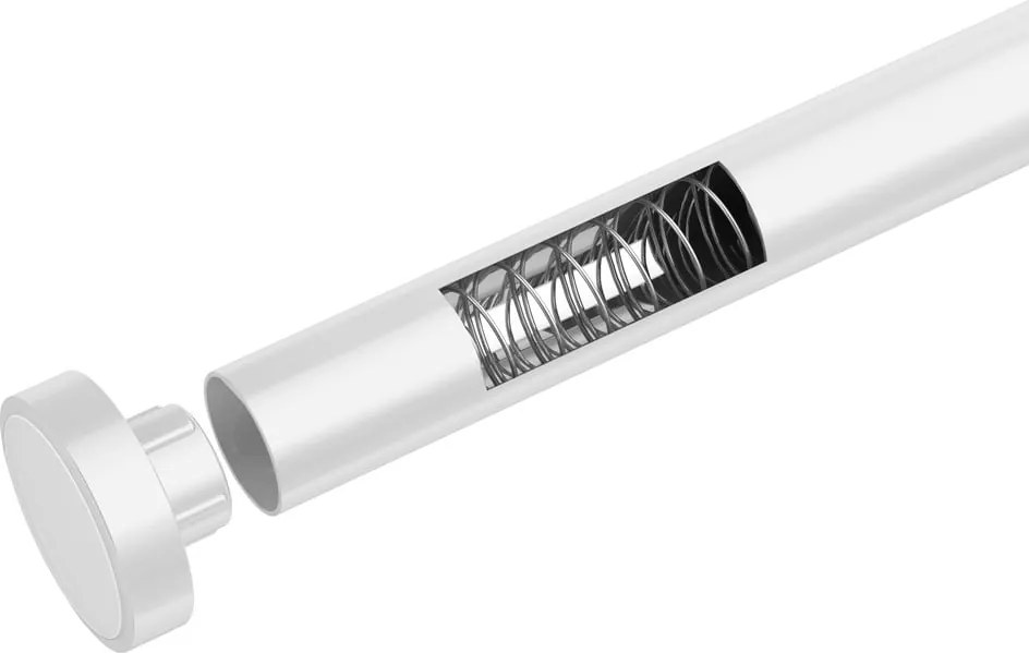 Tijă telescopică pentru baie Wenko Luz, lungime 110-185 cm, alb