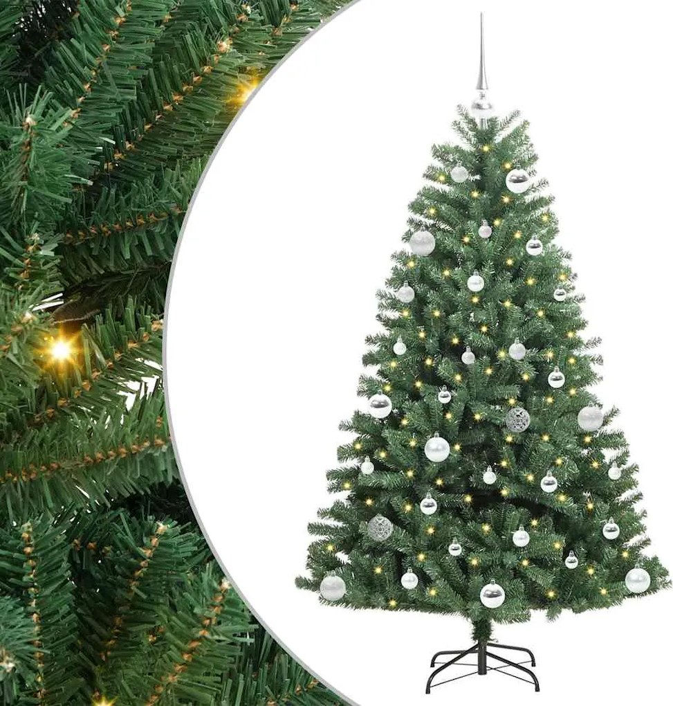 vidaXL Brad de Crăciun artificial cu ramuri articulare Verde 150 cm