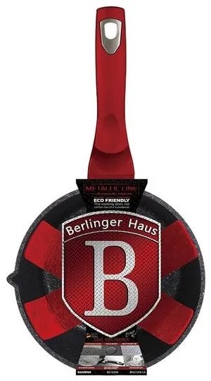 Oală pentru sos, marmorată, 16 cm 1.2 L Berlinger Haus BH 1255N, Burgundy Metallic Line, antiaderentă