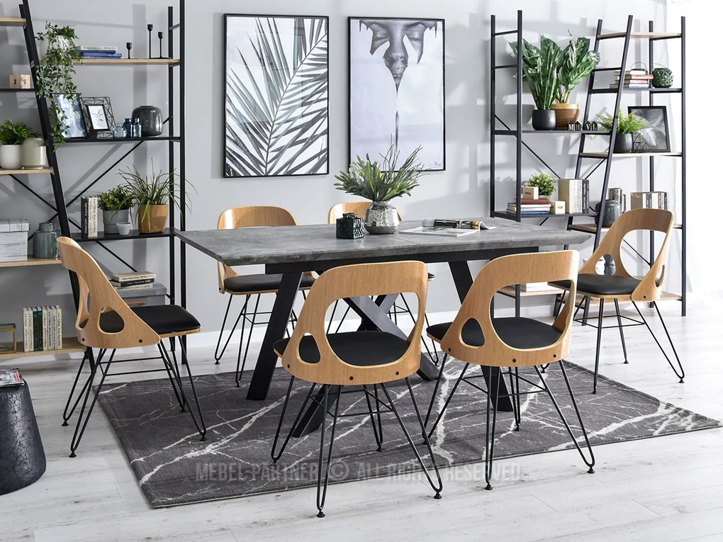 Scaun Alik (stejar negru + negru). 1110879