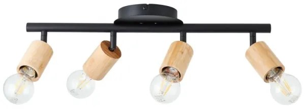 Spot Brilliant TIFFANY 4xE27/28W/230V bambus