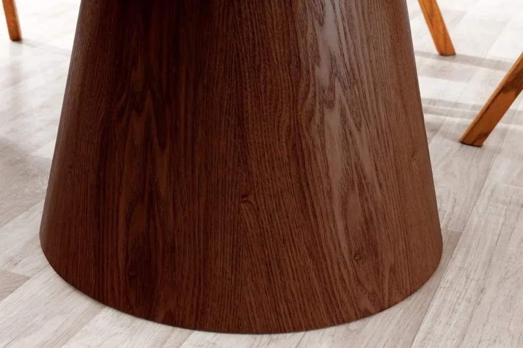 Masa rotunda, Ceramica Alba, Furnir Nuc, UNIQUE 120cm A-45144 VC