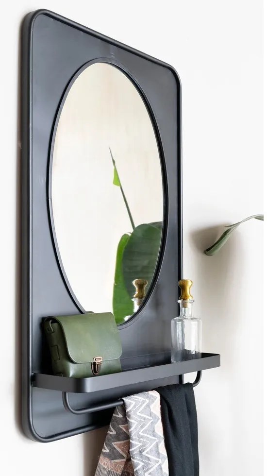 Oglindă de perete cu raft 50x80 cm Pascal – White Label