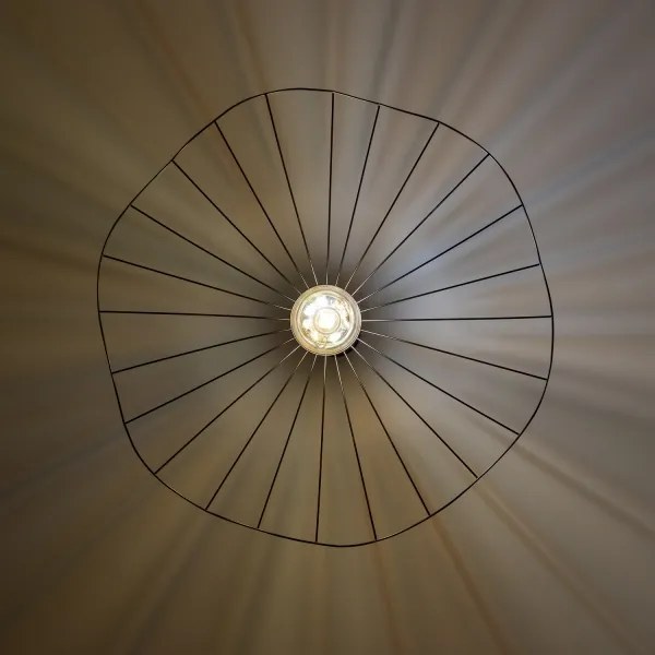 Brilagi - Lustră LED suspendată pe cablu CERIA WIRE 1xE27/40W/230V Ø 80 cm neagră