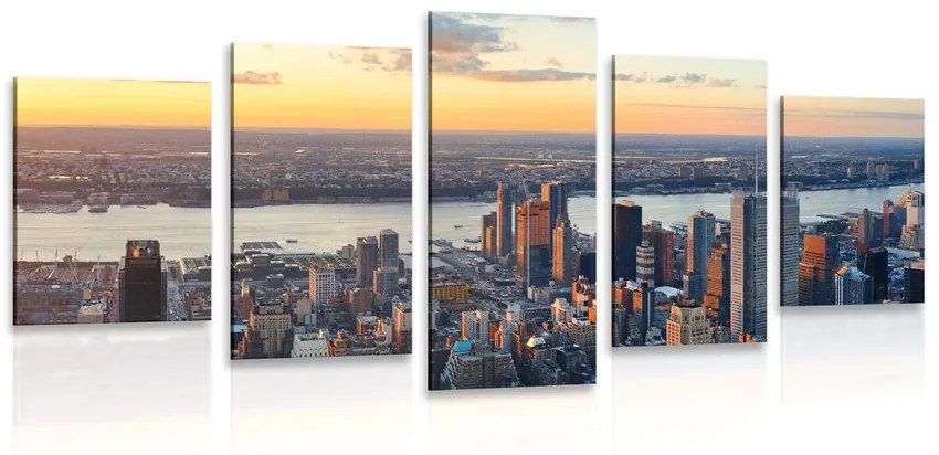 Tablou 5-piese panorama orașului New York
