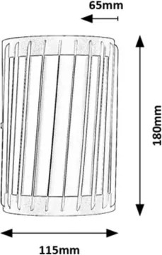 Rabalux 77206 - Lampă de perete pentru exterior TAMARITE LED/6W/230V IP54