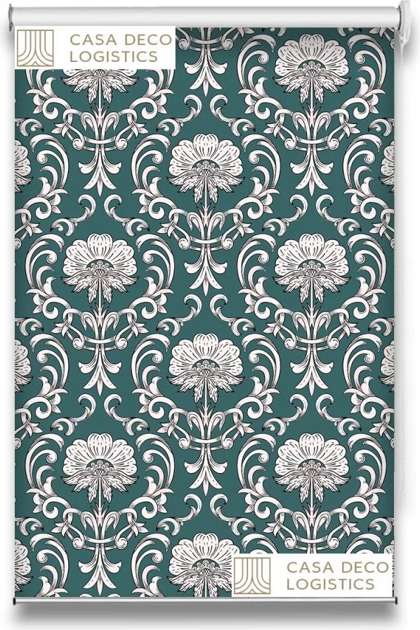 Roletă textilă Royal 5019 cu model floral elegant