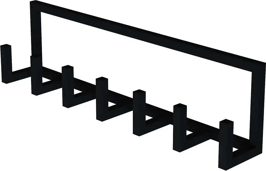 Cuier cu 7 agatatori si polita, V5 Homs,  70 x 10 x 20 cm,