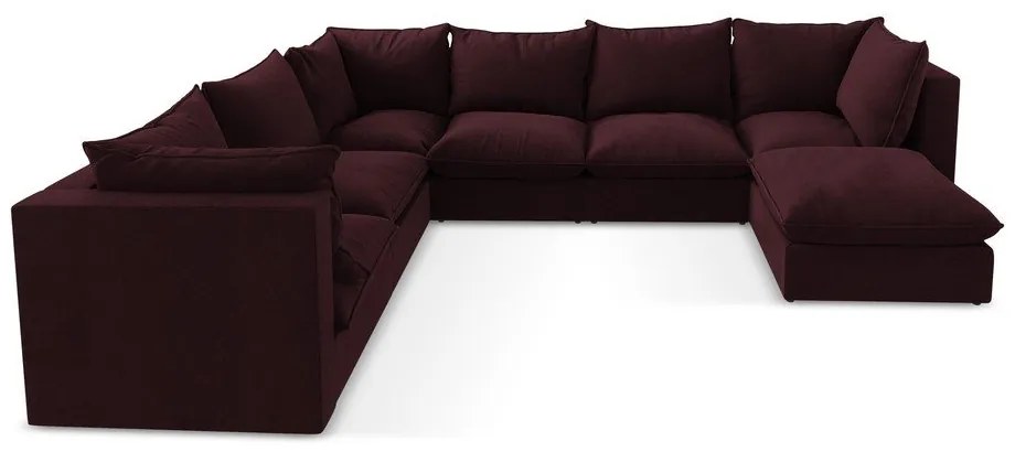 Colțar burgundy (cu colț pe partea stângă/în formă de "U") Manao – Makamii