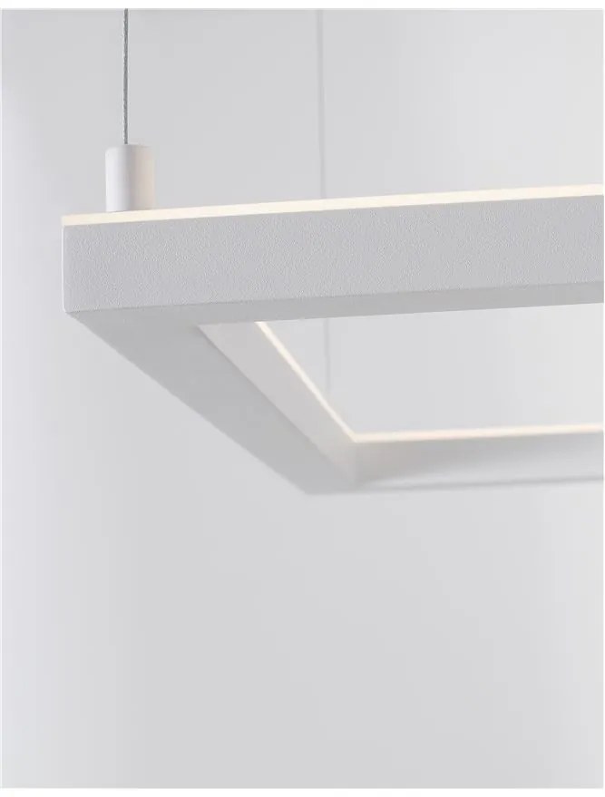 Lustra suspendata LED dimabila design modern ETERNA alb NVL-9990735