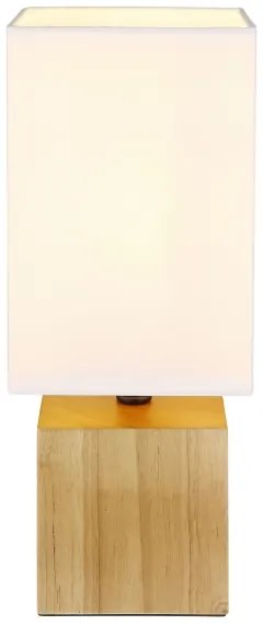 Lampă de masă VALENTINO 1xE27/7W/230V alb/maro Globo 21628W