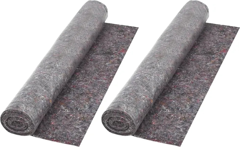 vidaXL Protecție antiderapantă podea zugravi 2 buc, 50m, 180g/m², gri