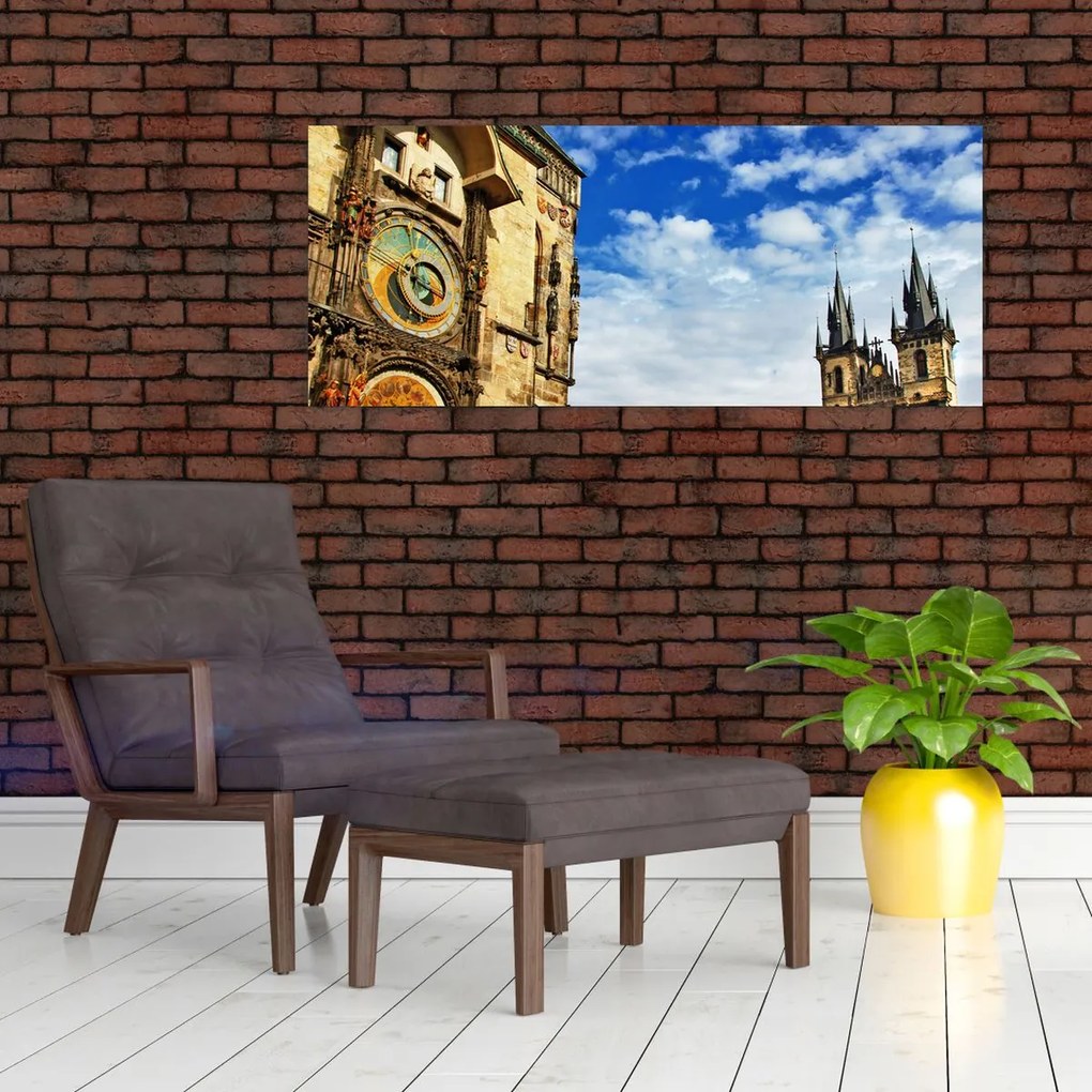 Tablou - Ceasul astronomic din Praga (120x50 cm)