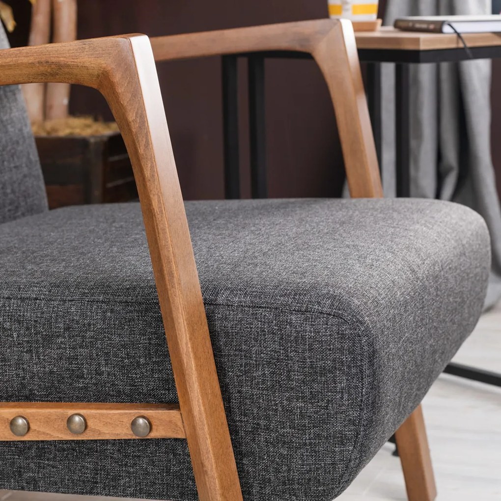 Fotoliu Kemer Dark Grey