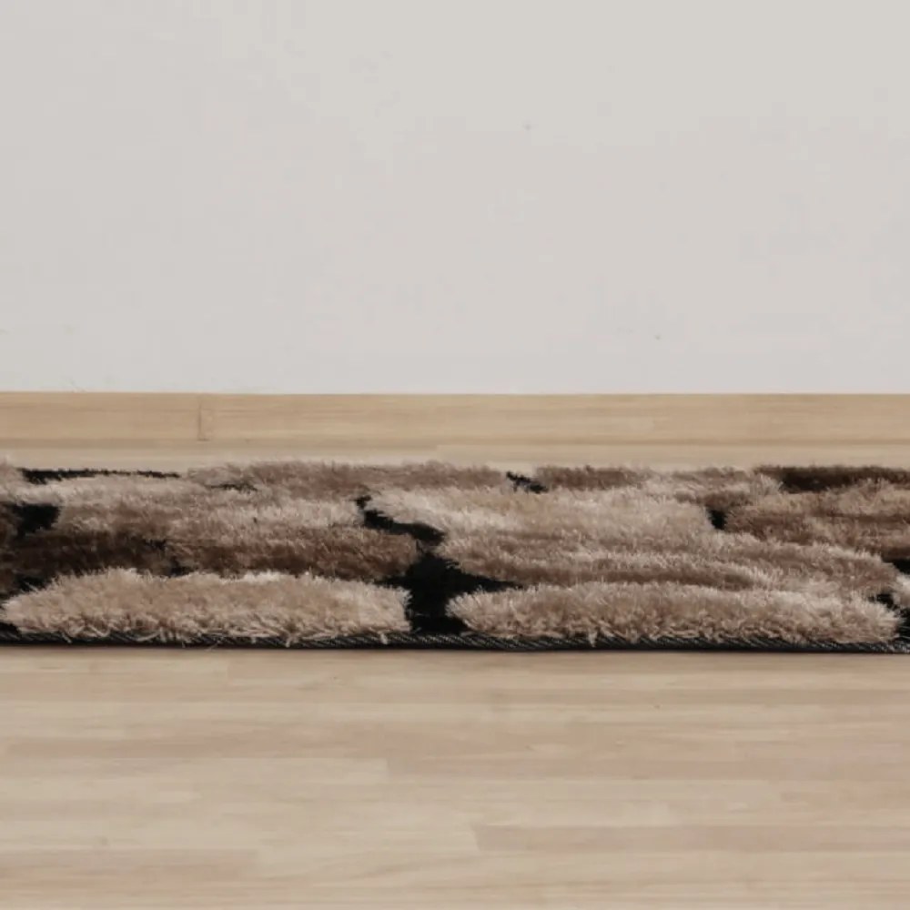 Covor 120x180 cm, maro/bej/negru, PEBBLE TYP 2