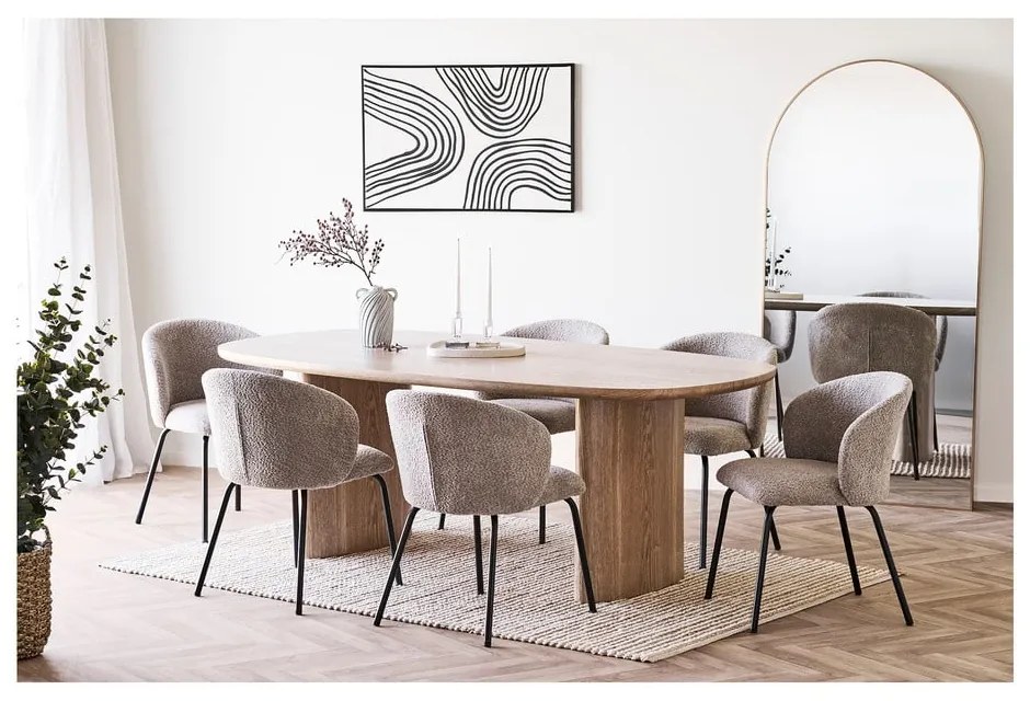 Vază albastru-deschis din ceramică (înălțime 22 cm) Mimi – House Nordic