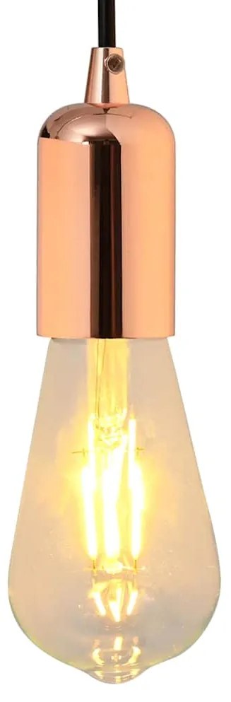 vidaXL Suporturi de lampă 2 buc Rose Gold E27