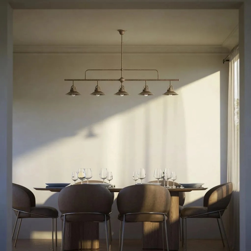 Lustra stil industrial din alama personalizabila Alice