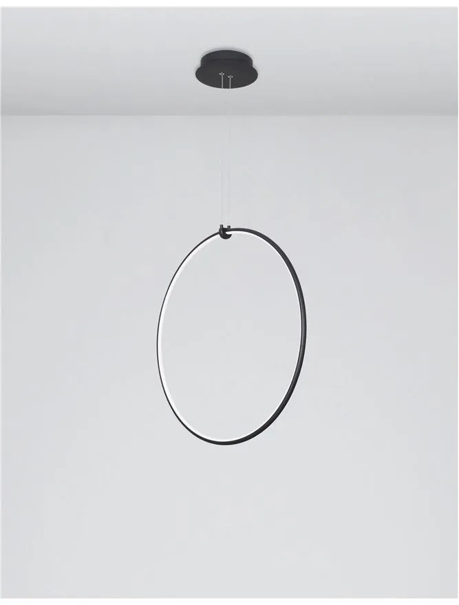 Lustra LED dimabila design modern decorativ Ring 68cm