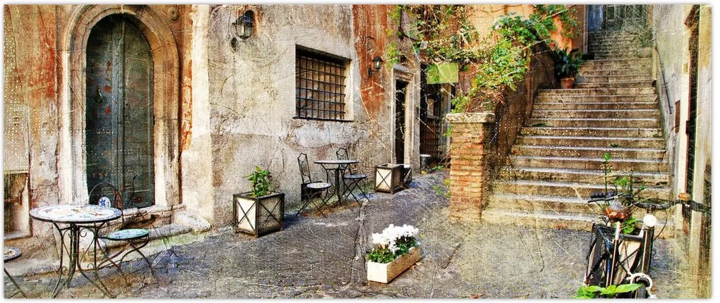 Tablou - Străzile vechi din Roma (120x50 cm)