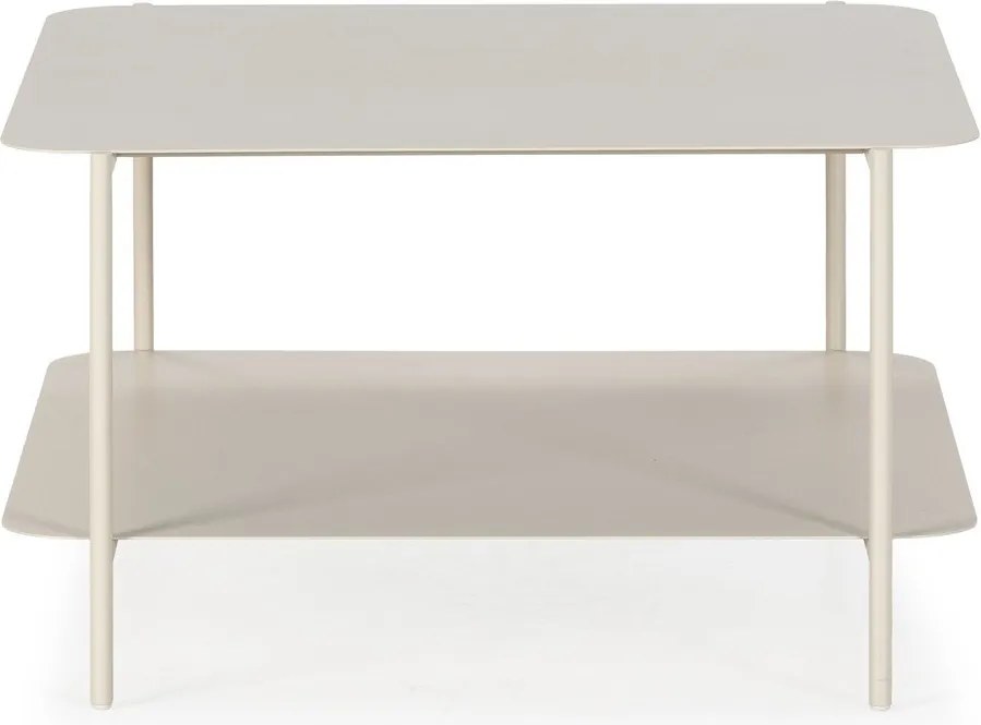 Măsuță de cafea crem din metal 70x73 cm Beatrix – MOME