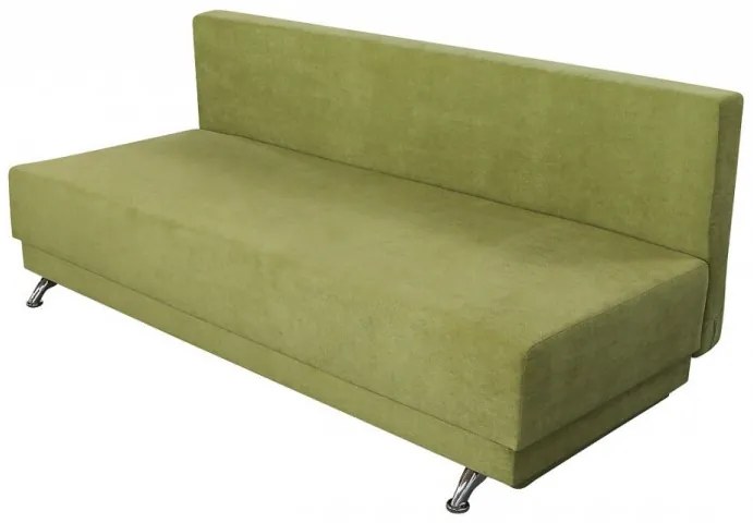 Canapea extensibila Roma Lux Green 205x90x86 cm, cu lada de depozitare