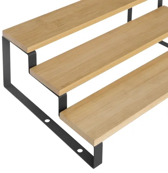 Set de 2 suporturi pentru condimente MARGE, negru/maro