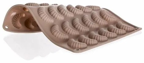 Banquet Silicone Croissant Mould Culinaria , 35 x25 x 1,3 cm, maro