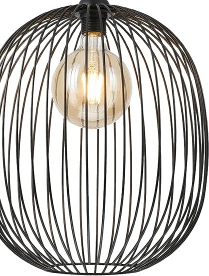 Lampă suspendată pe cablu DESTELLO 1xE27/15W/230V Ø 33 cm negru