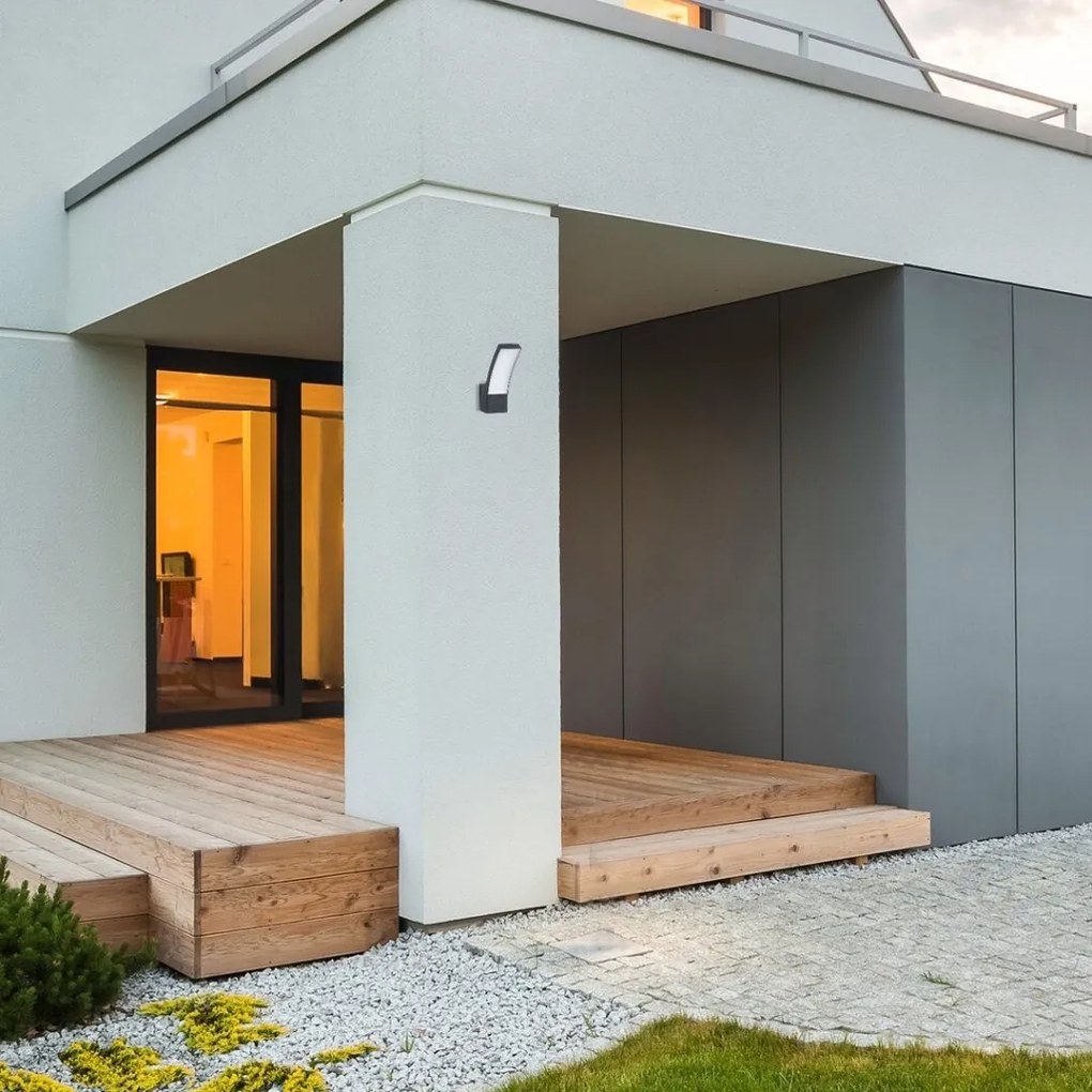 Aplica LED pentru iluminat exterior IP44 Palanga antracit, alb