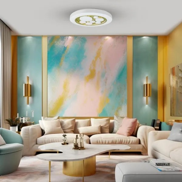 Plafonieră LED dimabilă BUBBLES LED/30W/230V + telecomandă