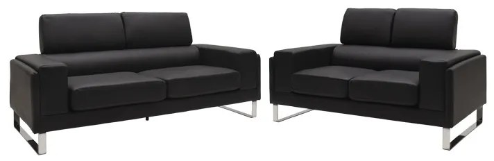 Set 2 canapele cu 2 locuri Shea Pako World Negru 198x80x87 cm