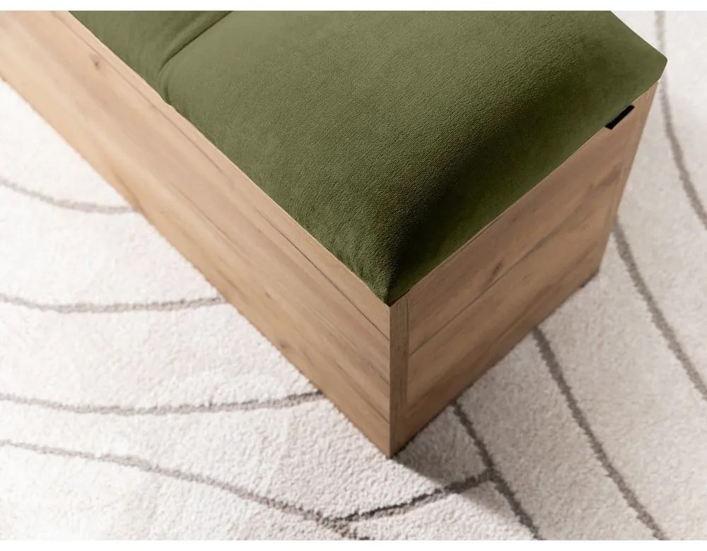 Bancă verde/în culoare naturală Kumo – Bobochic Paris