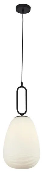 Lustră pe cablu ELIXIR 1xE27/60W/230V albă Searchlight 43581-1BK