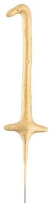 Numere Gold Artificiu Aurie Numărul 1 17 cm