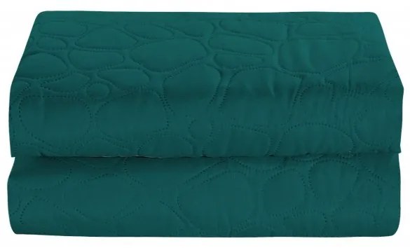 Cuvertura de pat turcoaz cu model STONE 200x220 cm