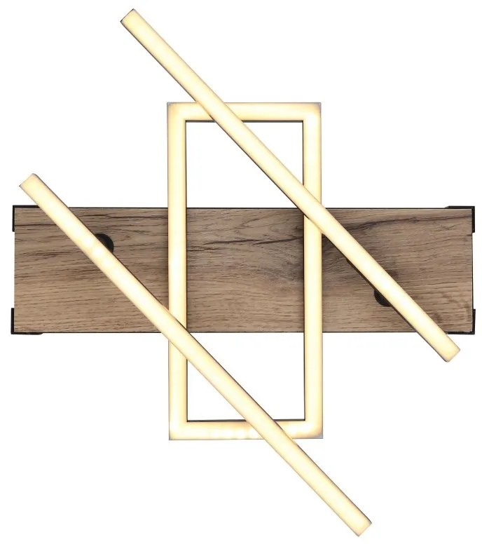 Plafoniera LED design indistrial Colli negru 68x46cm