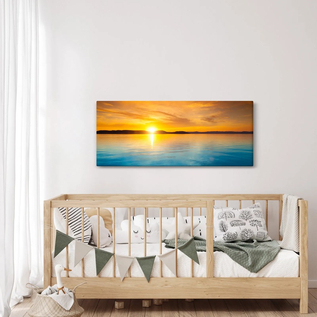 Tablou cu răsărit de soare (120x50 cm)