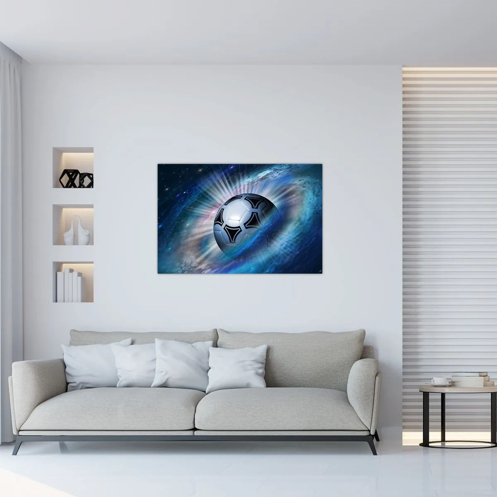 Tablou - Fotbal în spațiu (90x60 cm)