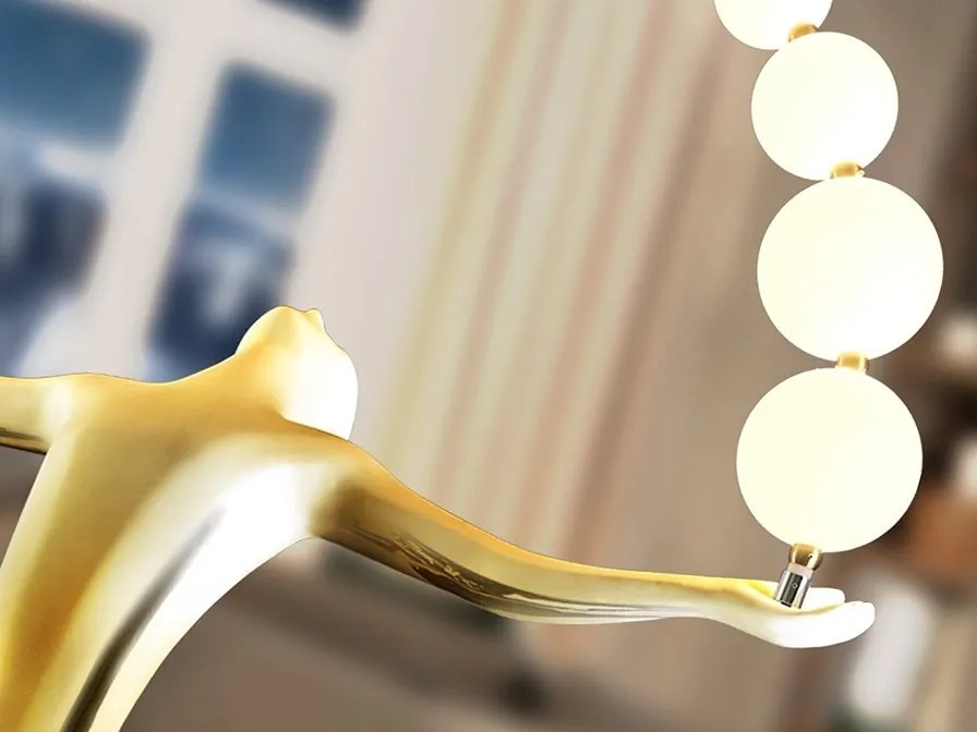 Lampa decorativa, Figurina din fibra de sticla cu iluminat LED Libertad